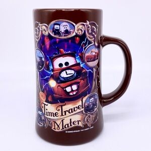 Disney Pixar Cars Mug Matter Coffee Cup Brown Tall Latte Collection 5.5" Retired